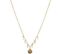 Halskette 04596 G, vergoldete Kette mit kleinen Anhängern 1 St