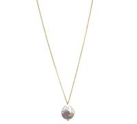 Halskette 61033 G, vergoldete Kette mit einer Süßwasserperle 1 St