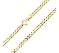 Halskette aus Gelbgold 585 CURB Panzerkette 2,7 mm - Y variante 55 cm