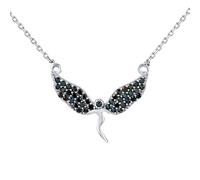 Halskette aus Silber 925 Engel Shabtai mit Brilliance Zirconia für Damen und Kinder