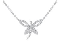 Halskette aus Silber 925 Libelle Partia mit Brilliance Zirconia für Damen und Kinder
