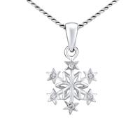 Halskette aus Silber 925 Schneeflocke