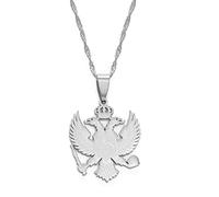 Halskette Damen - Montenegro Anhänger Halsketten,Frauen Mädchen Montenegro Adler Schmuck Montenegrinisch,Verstellbare Kette,Mode Hiphop Einzigartige Accessoires,Ethnisch Personalisierte Alltäglich