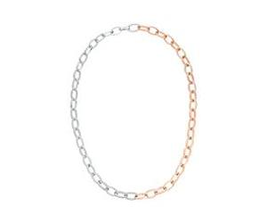 Halskette für Damen aus Sterlingsilber, bicolor