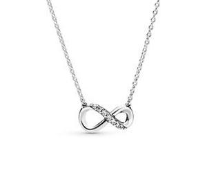 Halskette Infinity für Damen aus 925er Silber Zirkonia