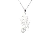 Halskette Ketten Schmuck Herren Frauen Anhänger Necklace Halskette Mit Iranischem Runen-Anhänger Für Herren Und Damen, Retro-Schmuck Mit Religiösem Emblem, Steelcolor