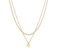 Halskette Layer Kordel Panzerkette Plättchen 925er Silber