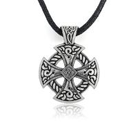 Halskette mit Anhänger Kreuz-Anhänger Halskette Wikinger-Schmuck Solar-Halskette keltischer Knoten irische Kette modische Party Hochzeit edler Schmuck Schmuck Geburtstagsgeschenke