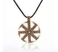 Halskette mit Anhänger rund Sonnenamulett Anhänger Halskette für Herren verstellbar silberfarben Symbol Vintage-Wikinger-Schmuck Schmuck Geburtstagsgeschenke für Damen und Herren