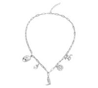 Halskette mit Cowboyhut und Stiefel, verstellbare Kette mit Strasssteinen und Perlen, für Festival-Schmuck, Einheitsgröße, Wie beschrieben, Wie beschrieben