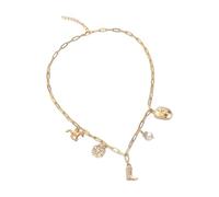 Halskette mit Cowboyhut und Stiefel, verstellbare Kette mit Strasssteinen und Perlen, für Festival-Schmuck, Einheitsgröße, Wie beschrieben, Wie beschrieben