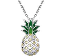 Halskette mit eingelegtem Zirkon, Ananas-Anhänger, Halskette für Damen, niedliche Halskette, Modeschmuck, Einheitsgröße, modische Verarbeitung