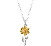 Halskette mit Sonnenblumen-Anhänger für Damen, Bohemian-Halskette, Modeschmuck, wie abgebildet, Einheitsgröße