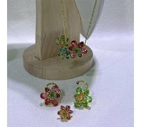 (Halskette Ohrring3) SWA Set Neue IdylliaCrystalar Ohrring Exquisiteacelet Swar Hochzeit Geschenk Frauen