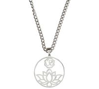 Halskette 'Om Lotus' Edelstahl