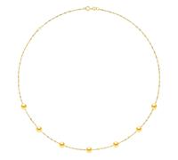 Halskette Perlen - 7 echte Süßwasser-Zuchtperlen rund 6-7 mm Einheitsgröße