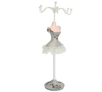 Halskette Prinzessin Kleid Halter Rack, Halskette Prinzessin Kleid Stand Schaufensterpuppe Elegante Piniengrün Eisen Display Zum Aufhängen Anhänger (3)