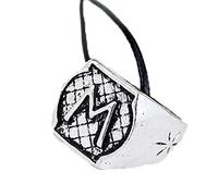 Halskette - Ring - Morgenstern - City Of Bones - The Mortal Instruments - Shadowhunters - Buchstaben - Initialen - Gravur - Geschenkidee - Cosplay - Buchstabe - M - Geschenkidee