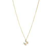 Halskette S05022 G, 18 Karat vergoldetes Sterlingsilber mit Perlmutt, Krebs 1 St