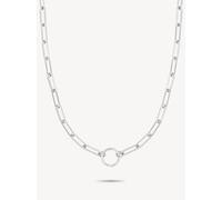 Tamaris Charms Collection aus Edelstahl - Gliederhalsketten kombinierbar Charm-Sets & individualisierbare Geschenkidee - Silber
