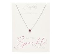 Halskette Sparkle 'Rosenquarz' mit Swarovski Kristallen , 606057 1 St