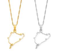 Halsketten Mit Kartenanhänger - Deutschland, Auto-Styling, Rennsport, Straße, Nürburgring, Anhänger-Halskette Für Frauen Und Mädchen, Schmuck, Landumriss, Schlüsselbeinkette, Halsreif, Schmuc