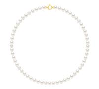 Halskettenreihe Prinzessin aus echten Süßwasser-Zuchtperlen rund 6-7 mm Einheitsgröße