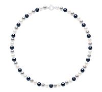 Halskettenreihe Prinzessin aus echten Süßwasser-Zuchtperlen rund 6-7 mm Einheitsgröße