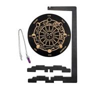 Halskettenständer - 31,6 cm Medaillon-Halter, verstellbare Halsketten, Schmuckständer aus Holz für Schmuck, tragbarer, exquisites Design, Halskettenhalter für Schlafzimmer, Wohnzimmer, Yoga