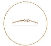 Halsreif 585 Rotgold 1,8 mm 42 cm Gold Kette Halskette Rotgoldhalsreif Karabiner