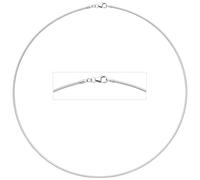 Halsreif 925 Sterling Silber 1,1 mm 40 cm Silberkette Karabiner
