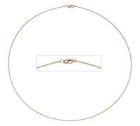 Halsreif 925 Sterling Silber rotgold vergoldet 1,1 mm 42 cm Kette