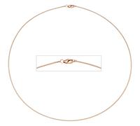 Halsreif 925 Sterling Silber rotgold vergoldet 1,1 mm 42 cm Kette Halskette