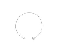 Halsreif CALVIN KLEIN "SCULPTURAL BUBBLES", edelstahlfarben, Halsketten, Damen, Edelstahl, B: 2mm, Halsreif, B:2mm (86905743-0)