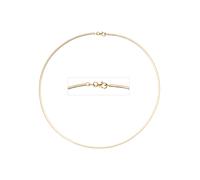 Halsreif JOBO, gelb (gelbgold 585), Halsketten, Damen, Gelbgold 585, L: 42, 585 Gold 42 cm 2 mm (44775654-0) gelbgold 585