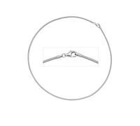 Halsreif JOBO "Kette rhodiniert", silber (silber 925), Halsketten, Damen, Silber 925 (Sterlingsilber), L: 42, 925 Silber 42 cm 2 mm (11442468-0) silber 925