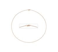 Halsreif JOBO, rosa (roségoldfarben), Halsketten, Damen, Silber 925 (Sterlingsilber), L: 45, 925 Silber roségold vergoldet 45 cm 1,1 mm (42200844-0) roségoldfarben