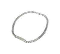 Halsreif KARL KANI "Karl Kani Karl Kani Retro Plate Chain", silber, Halsketten, Damen, onesize (84124963-0) silber
