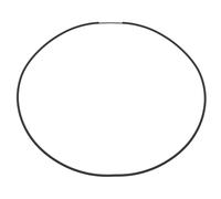 Halsreif OSTSEE-SCHMUCK "Ostsee-Schmuck Halsreif Kautschuk 2,0 mm - Bajonett" Gr. 50, schwarz, Halsketten, Damen, 50cm, Kautschuk, L: 42 (82040342-50) schwarz