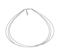 Halsreif OSTSEE-SCHMUCK "Ostsee-Schmuck Halsreif Edelstahl 3-reihig", grau, Halsketten, Damen, 41 bis 45cm, Edelstahl, L: 41 42 43 44 45 (66355527-0) grau
