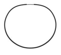 Halsreif OSTSEE-SCHMUCK "Ostsee-Schmuck Halsreif Kautschuk 3,0 mm - Bajonett" Gr. 45, schwarz, Halsketten, Damen, 45cm, Kautschuk, L: 42 (78411533-45) schwarz