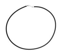 Halsreif OSTSEE-SCHMUCK "Ostsee-Schmuck Halsreif Kautschuk 3,0 mm" Gr. 50, schwarz, Halsketten, Damen, 50cm, Kautschuk, L: 42 (48391105-50) schwarz