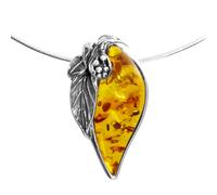 Halsreif OSTSEE-SCHMUCK "Ostsee-Schmuck Halsreif mit Anhänger Gleiter-Jana 42 mm" Gr. 45, silber, Halsketten, Damen, 45cm, Silber 925 (Sterlingsilber), L: 42 (50997067-45) silber