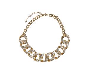 Halsreif URBAN CLASSICS "Urban Classics Unisex Statement Necklace", gold, Halsketten, Damen, onesize, Baumwolle (20465121-0) gold