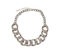 Halsreif URBAN CLASSICS "Urban Classics Unisex Statement Necklace", silber, Halsketten, Damen, onesize, Baumwolle (81049823-0) silber