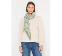 Halstuch CECIL, Damen, Gr. onesize, chlorella grün, Stoff, 60% Polyester, 22% Polyamid, 18% Viskose, Modetücher, mit Leomuster (17250420-0) chlorella grün