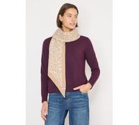 Halstuch CECIL, Damen, Gr. onesize, crispy camel, Stoff, 60% Polyester, 22% Polyamid, 18% Viskose, Animalmuster, Modetücher (69858829-0) crispy camel