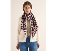 Halstuch CECIL, Damen, Gr. onesize, eggplant rot, Stoff, 100% Polyester, Animalmuster, Modetücher, zart (93715854-0) eggplant rot
