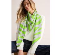 Halstuch CECIL, Damen, Gr. onesize, gelb (citrus lime), Stoff, 70% Polyester, 30% Viskose, gemustert, Modetücher, mit grafischem Muster (30826364-0) citrus lime