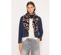 Halstuch CECIL, Damen, Gr. onesize, urban dunkelblau melange, Stoff, 67% Viskose, 28% Polyester, 5% Elasthan, Animalmuster, Modetücher, aus softem Materialmix (48206439-0) urban dunkelblau melange